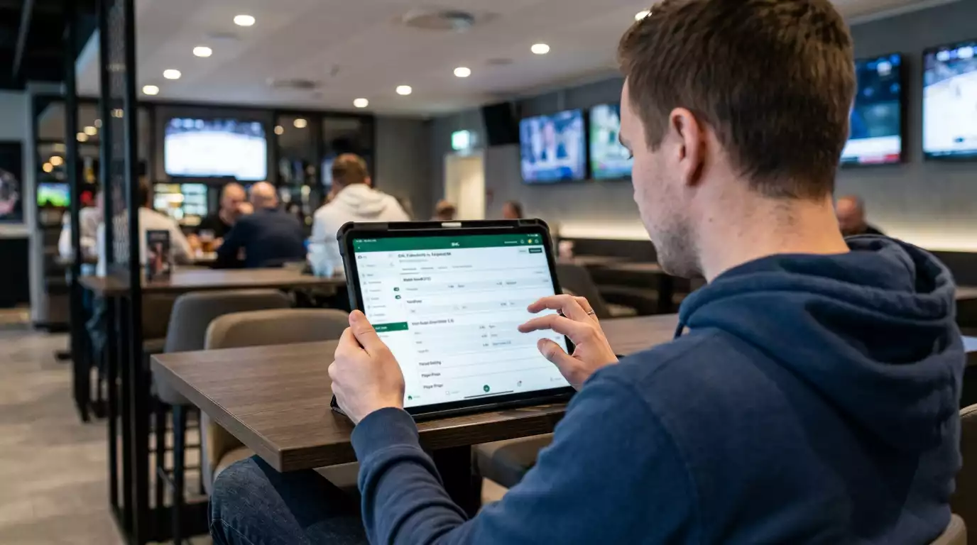Залагащ преглежда наличните маркети за SHL мач